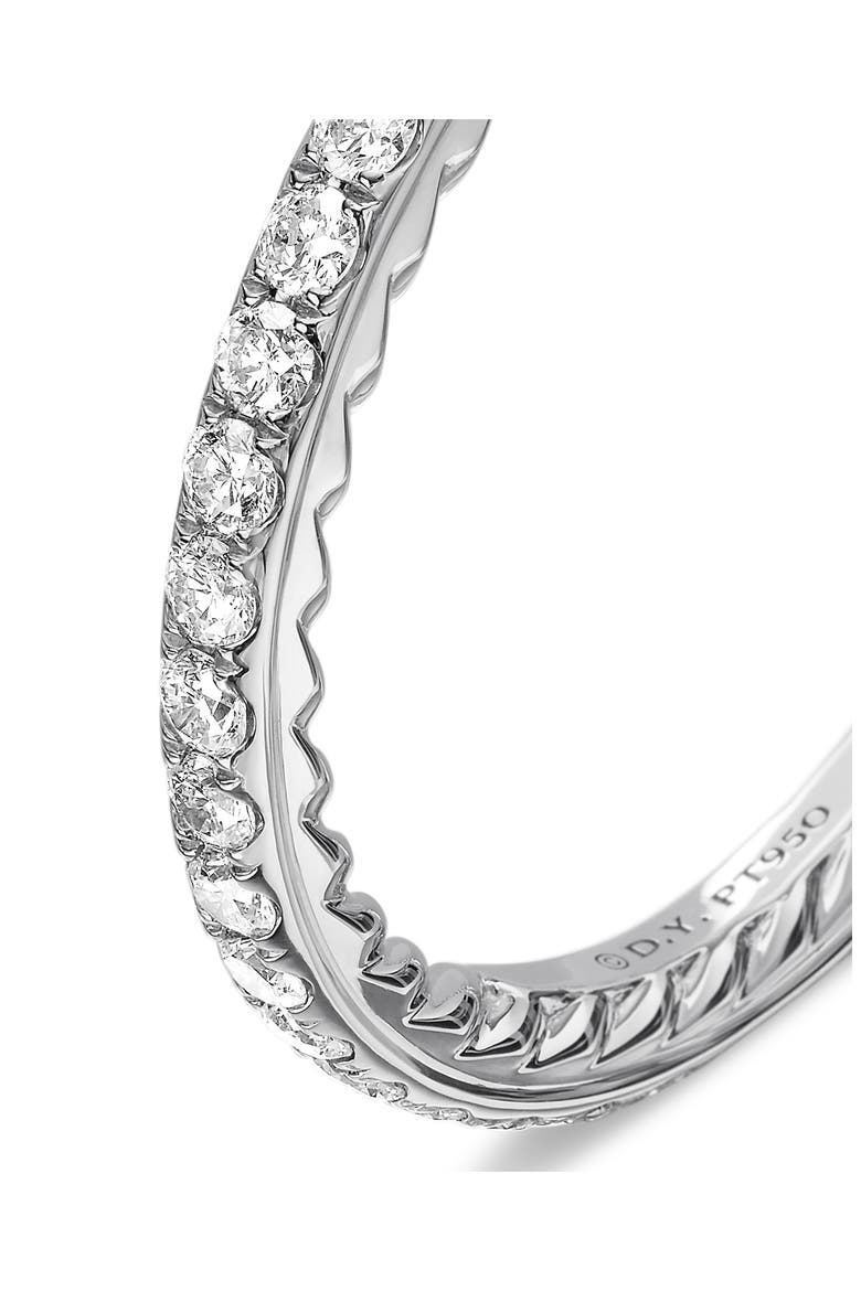 Eden Band Ring in Platinum with Pavé Diamonds, Alternate, color, PLATINUM