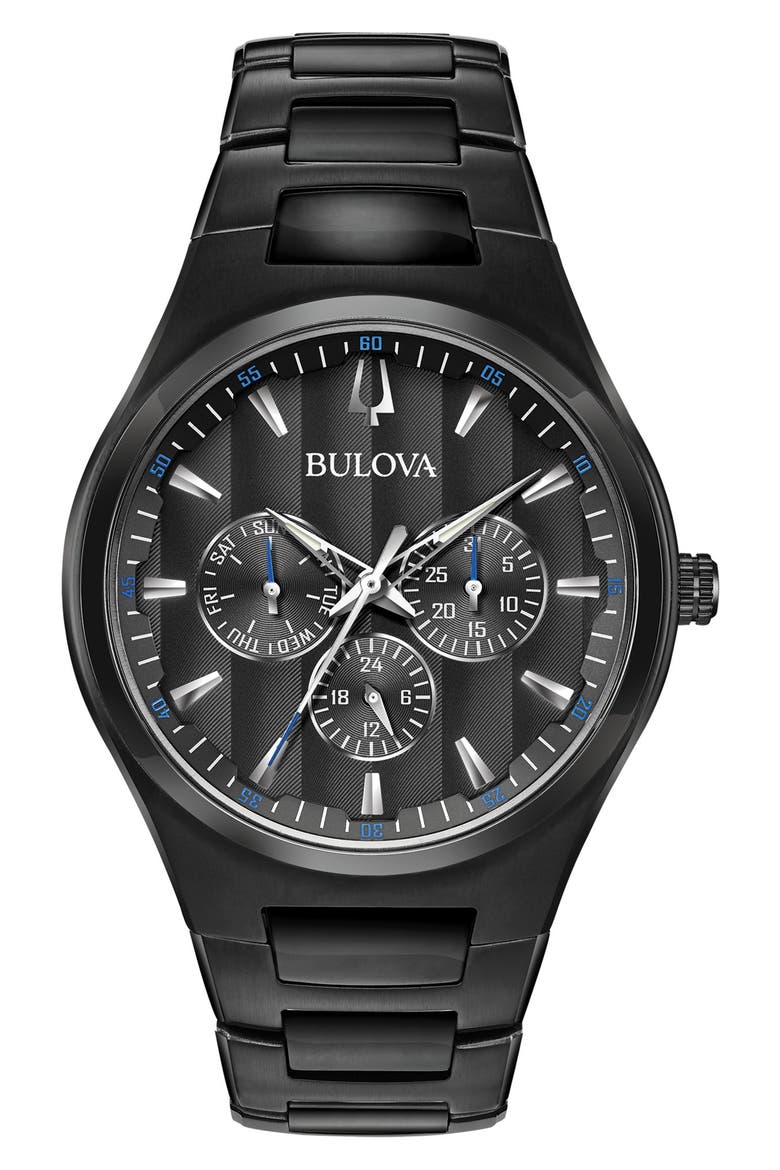 Classic Sport Collection Stainless Steel Bracelet Watch, 42mm, Main, color, BLACK