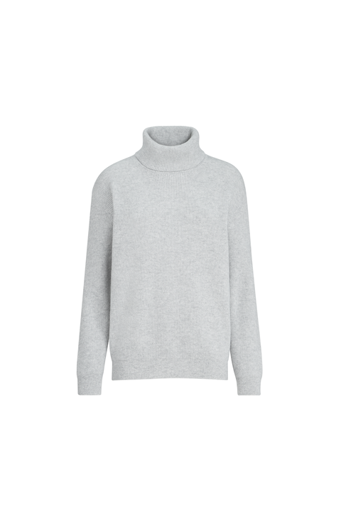 Cashmere English rib sweater