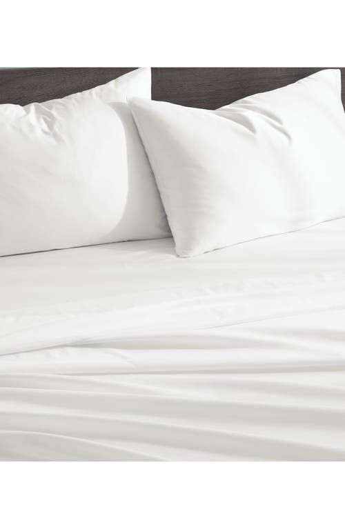Dkny 425 Thread Count Sateen Sheet Set In White
