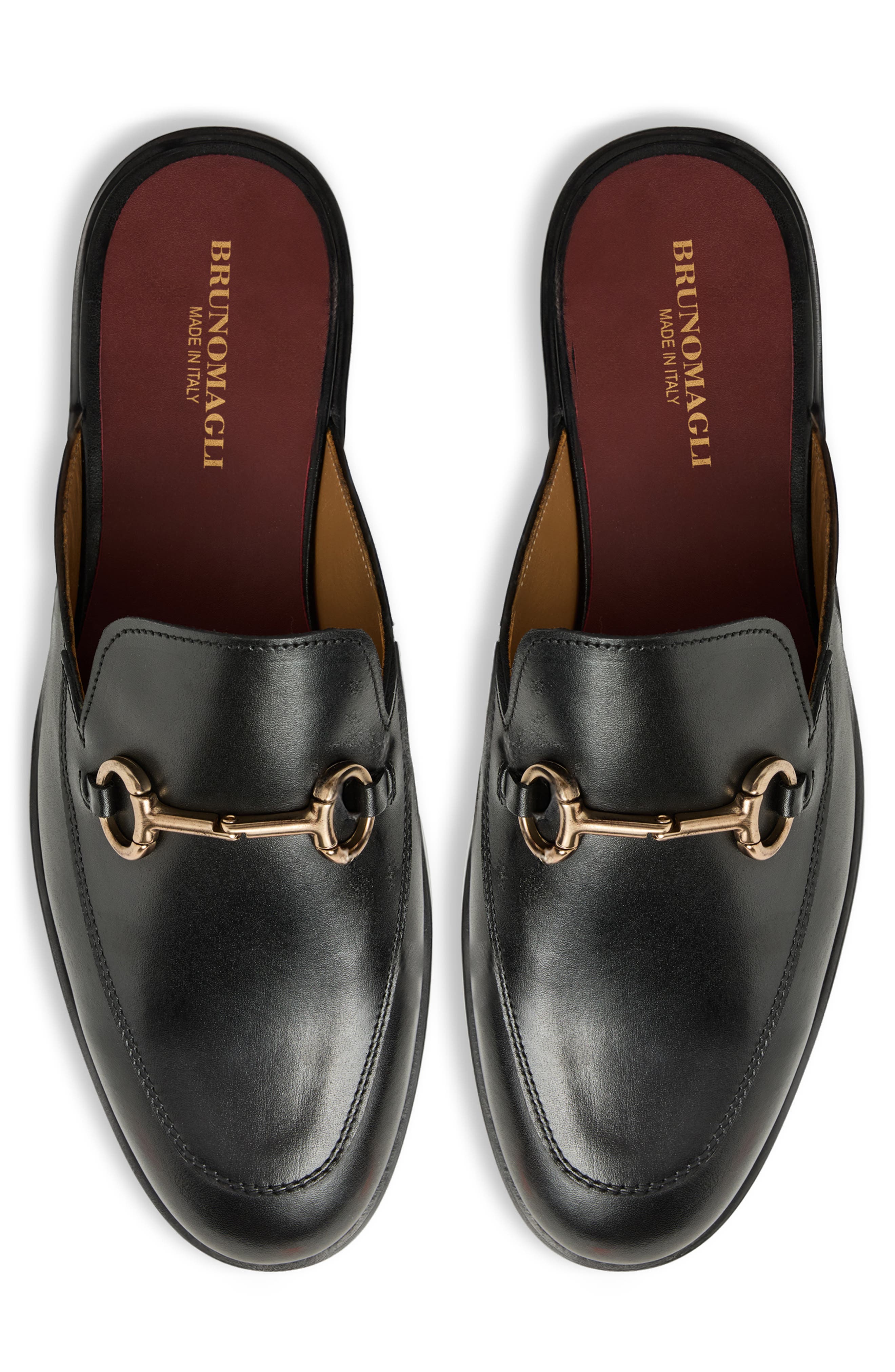 Bruno Magli Miami Bit Loafer, Alternate, color, Black Leather