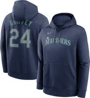 Nike Men's Nike Ken Griffey Jr. Navy Seattle Mariners Player Name & Number Club Pullover Hoodie