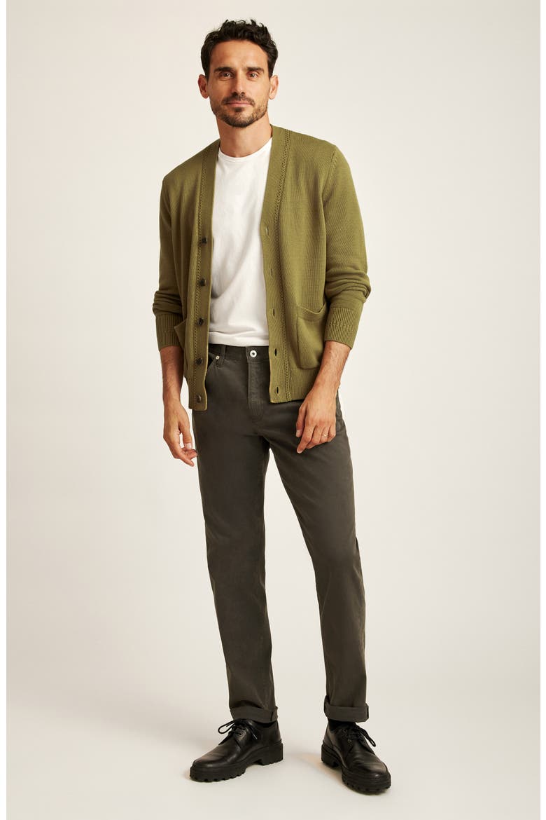 Brushed Five-Pocket Pants, Alternate, color, DARK STEEL