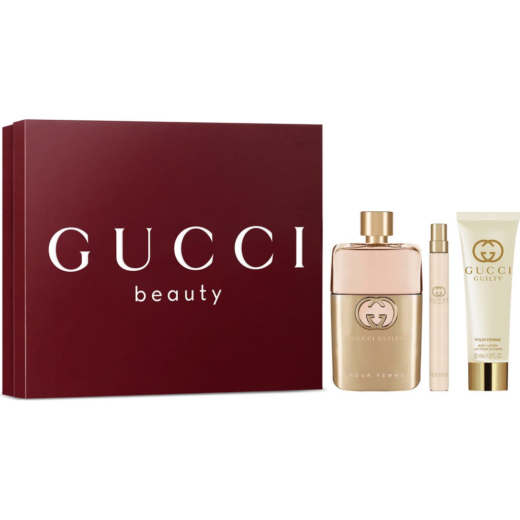 Gucci Guilty Pour Femme Eau De Toilette 3-piece Gift Set In No Color
