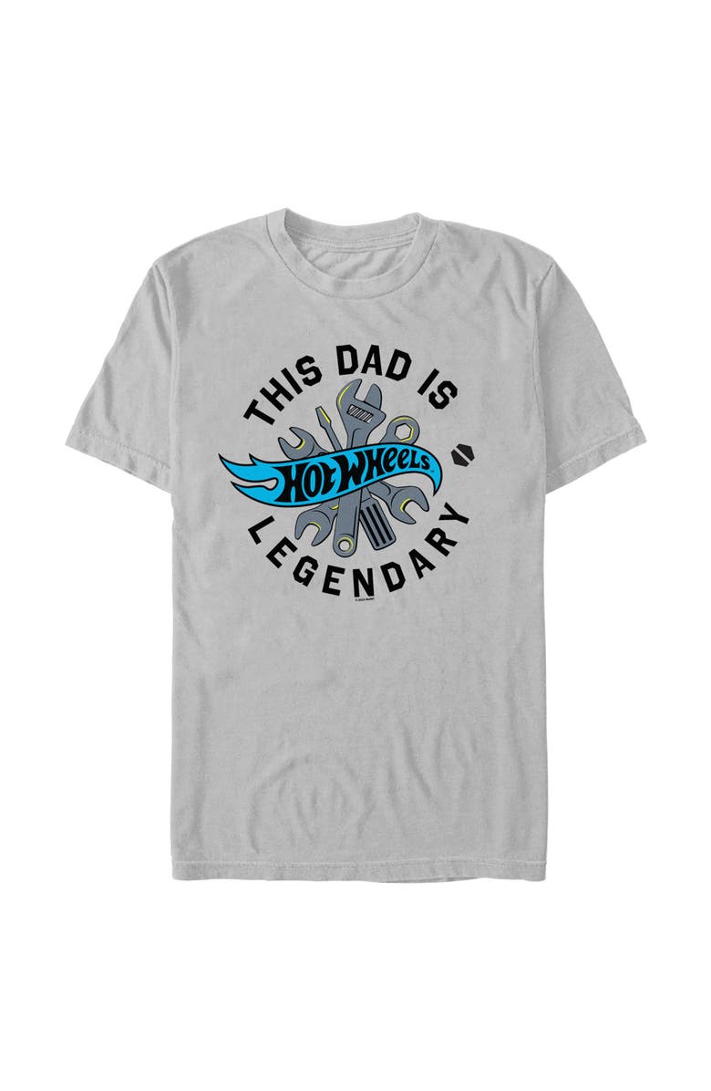 Hot Wheels Men's Hot Wheels This Dad Is Legendary Graphic T-Shirt, Main, color, Ice Grey