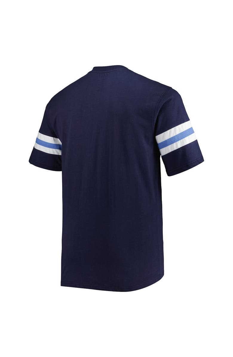 PROFILE Men's Navy Tennessee Titans Big & Tall Arm Stripe T-Shirt, Alternate, color, 
