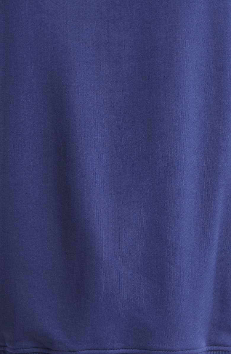 Balmain College Emblem Cotton Graphic Hoodie, Alternate, color, Spv Bleu/ Beige