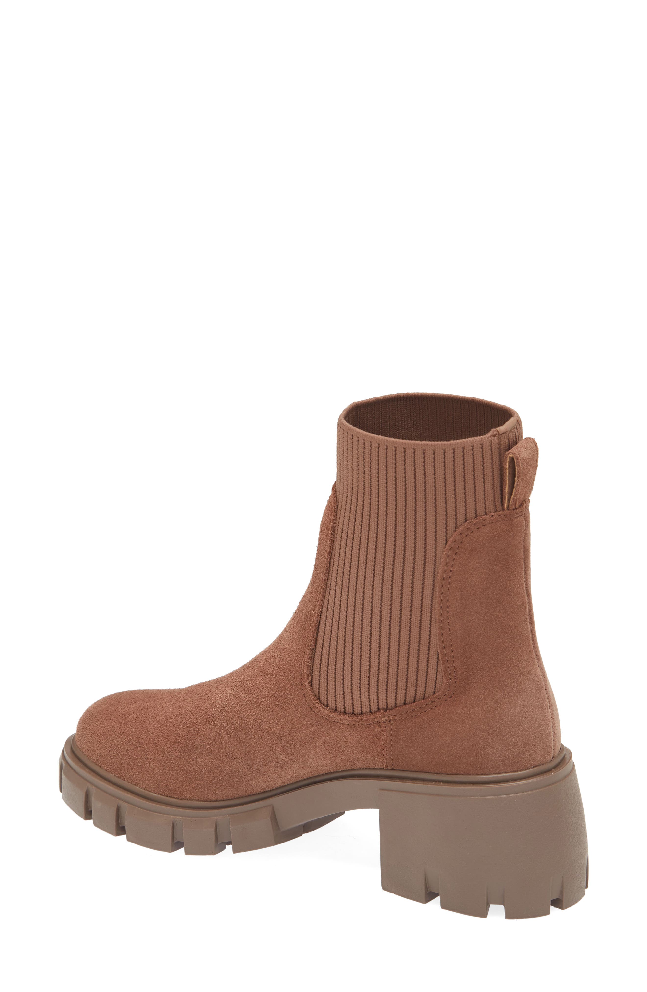Hayle Platform Chelsea Boot, Alternate, color, TAUPE SUEDE