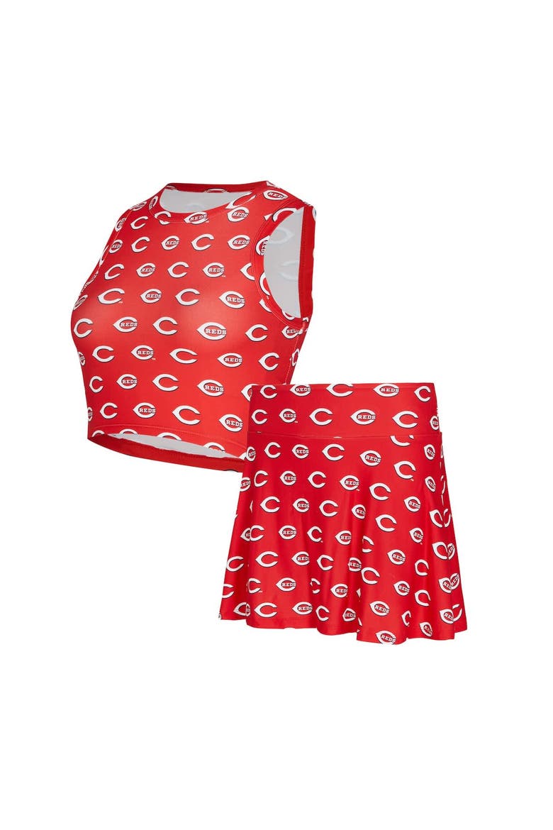 Women's Concepts Sport  Red Cincinnati Reds Knit Tank Top & Skort Set, Alternate, color, Red