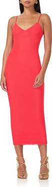 AFRM Amina Mesh Midi Slipdress