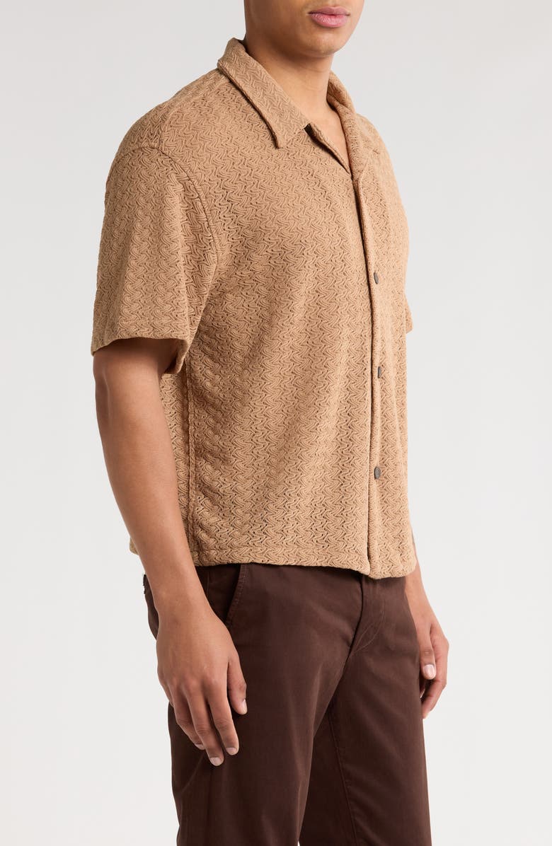 PacSun Lance Open Stitch Knit Camp Shirt, Alternate, color, 