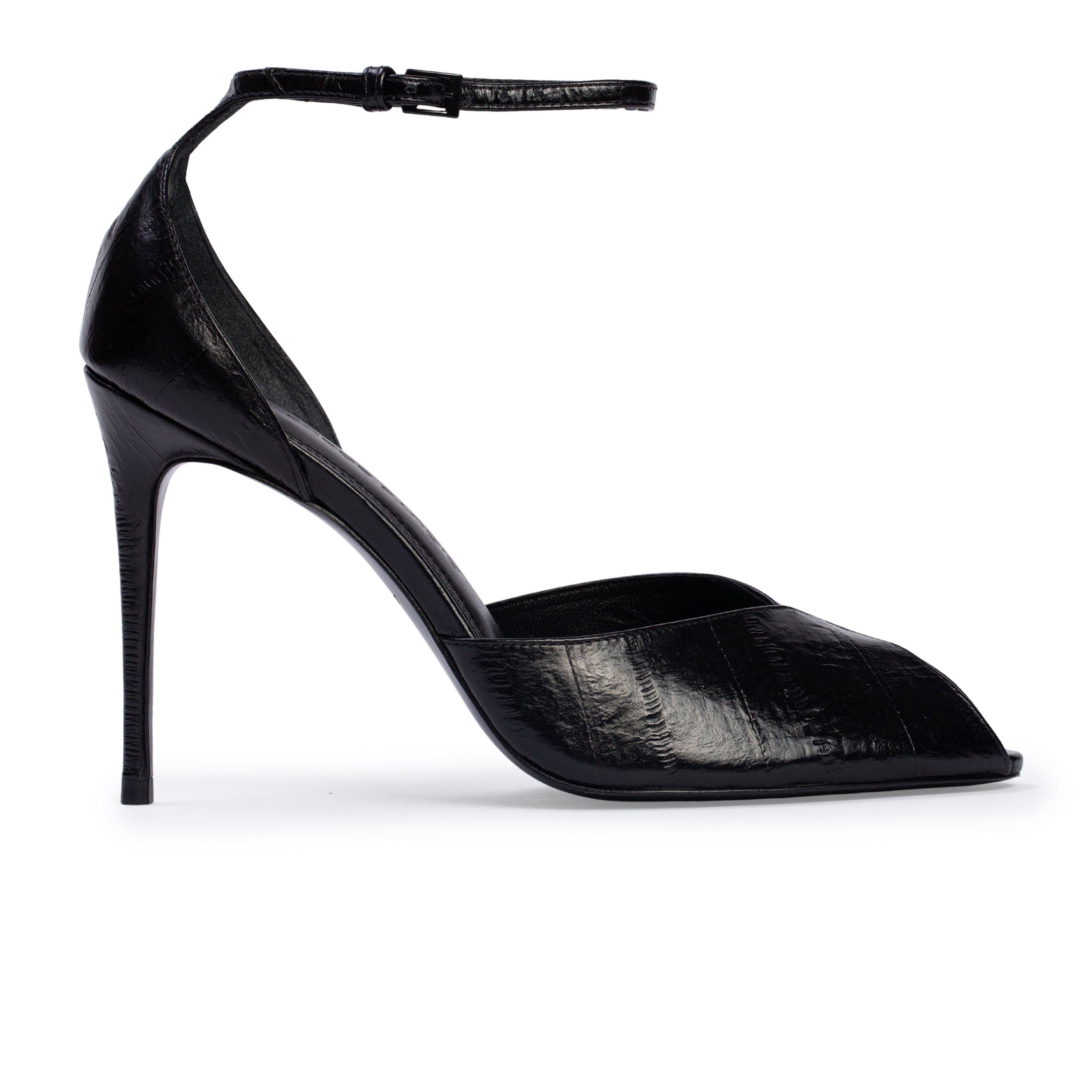 Cala 100 Sandal, Main, color, Black Eel Printed Leather Mix