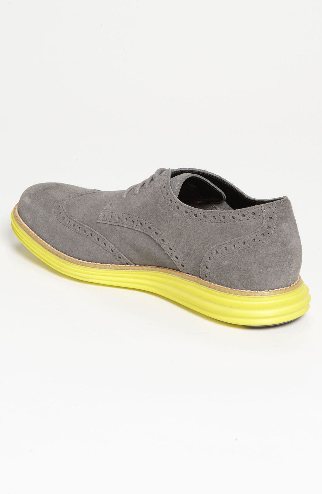 'LunarGrand' Wingtip, Alternate, color, CHARCOAL/ YELLOW