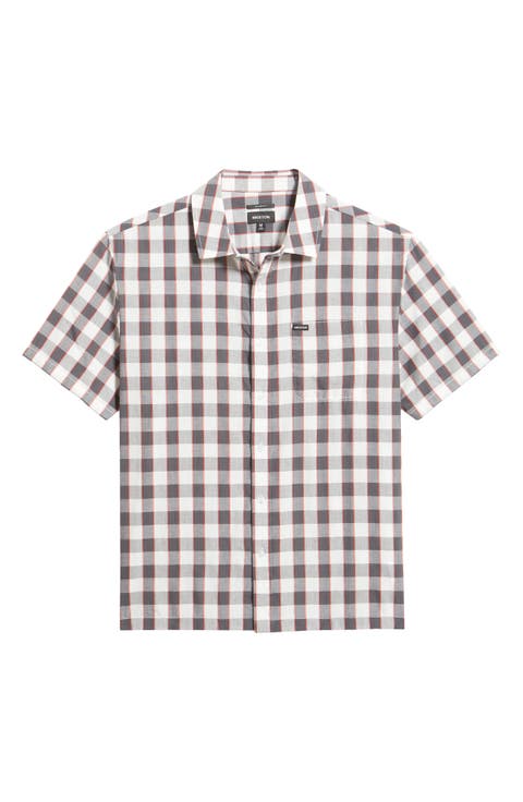 Cru Plaid Short Sleeve Button-Up Shirt
