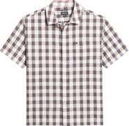 Brixton Cru Plaid Short Sleeve Button-Up Shirt