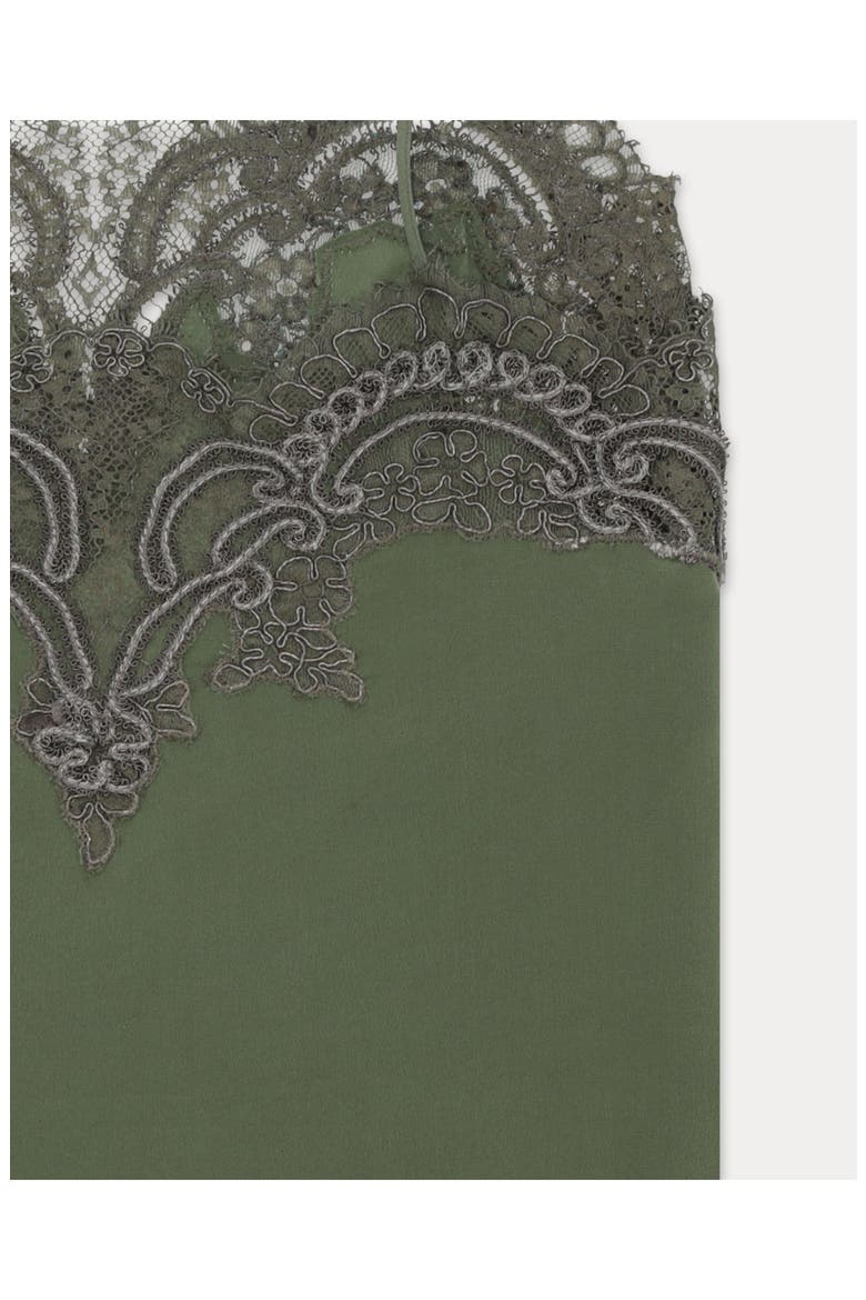 Brianne Embroidered Silk Top, Alternate, color, Dark Green