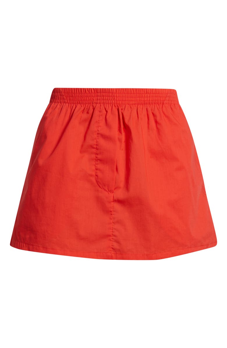 CISSA Cotton Miniskirt, Alternate, color, Poppy Red