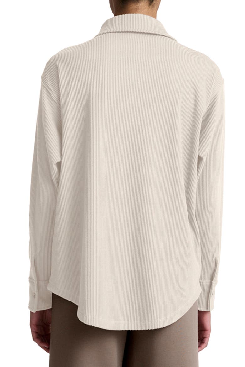 Breathe Easy Corduroy Button-Up Shirt, Alternate, color, DOVE