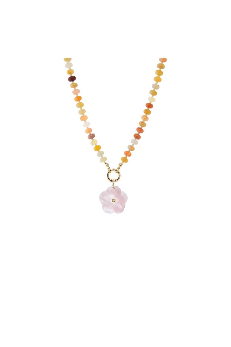 Sunset Mix Beaded Clicker Necklace, Alternate, color, Multi-Color