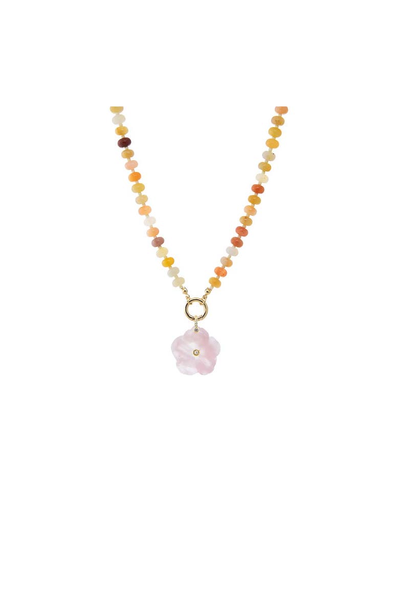 BY ADINA EDEN Sunset Mix Beaded Clicker Necklace, Alternate, color, Multi-Color