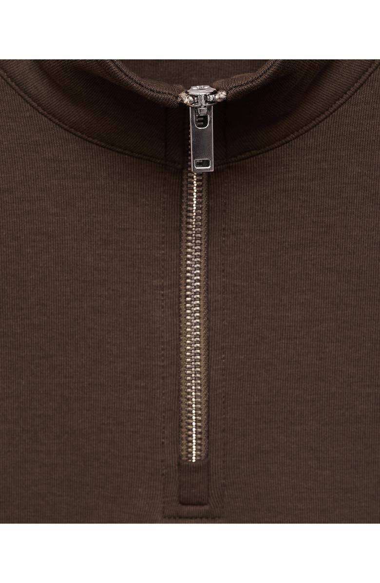 MANGO Quarter Zip Sweatshirt, Main, color, 