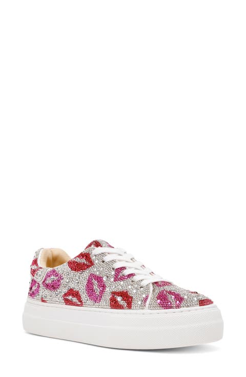Sidny Crystal Pavé Platform Sneaker (Women)