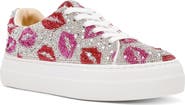 Betsey Johnson Sidny Crystal Pavé Platform Sneaker