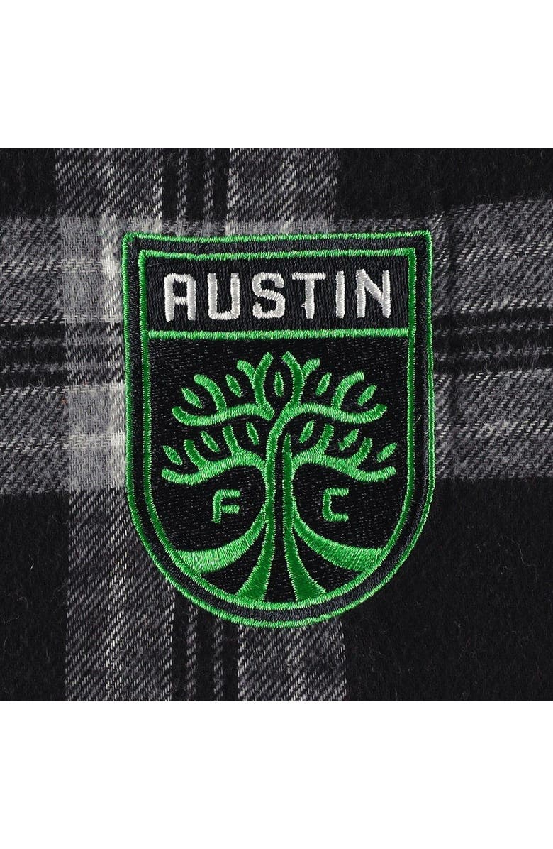 CONCEPTS SPORT Men's Concepts Sport Black/Gray Austin FC Takeaway Flannel Pants, Alternate, color, 