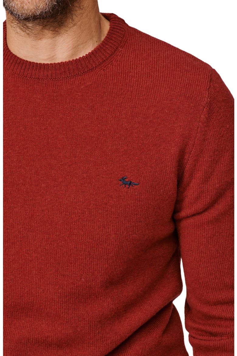 Westbourne Crew Neck Merino Sweater, Alternate, color, Dark Rust