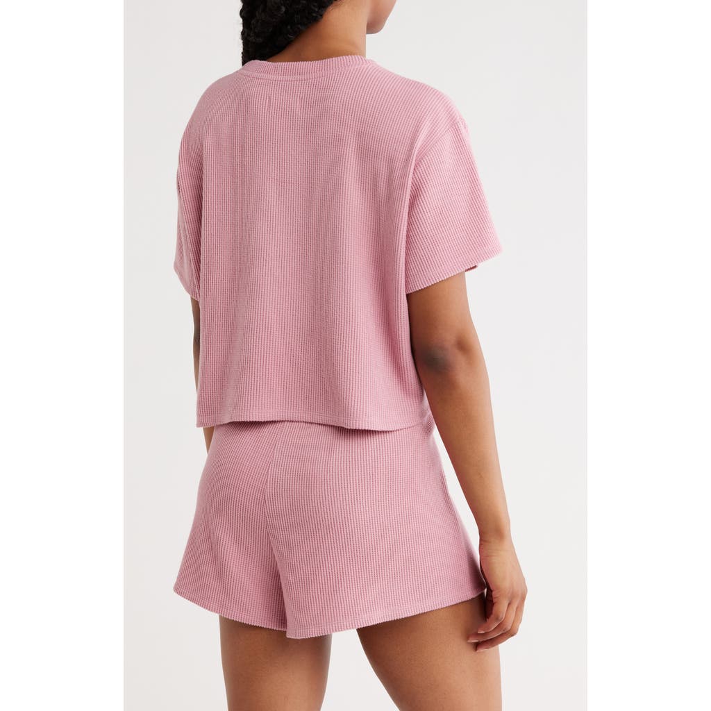 Abound Waffle Knit Short Pajama In Pink