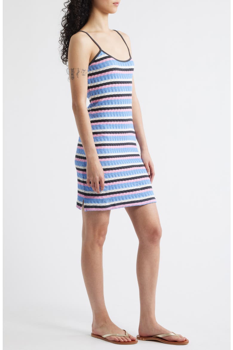 Bobby Stripe Sleeveless Minidress, Alternate, color, BLUE MULTI
