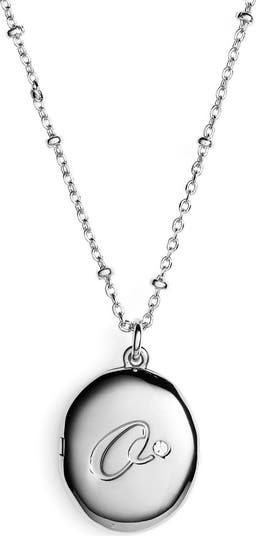Spade Locket Kate Spade New York initial locket pendant necklace | Nordstrom