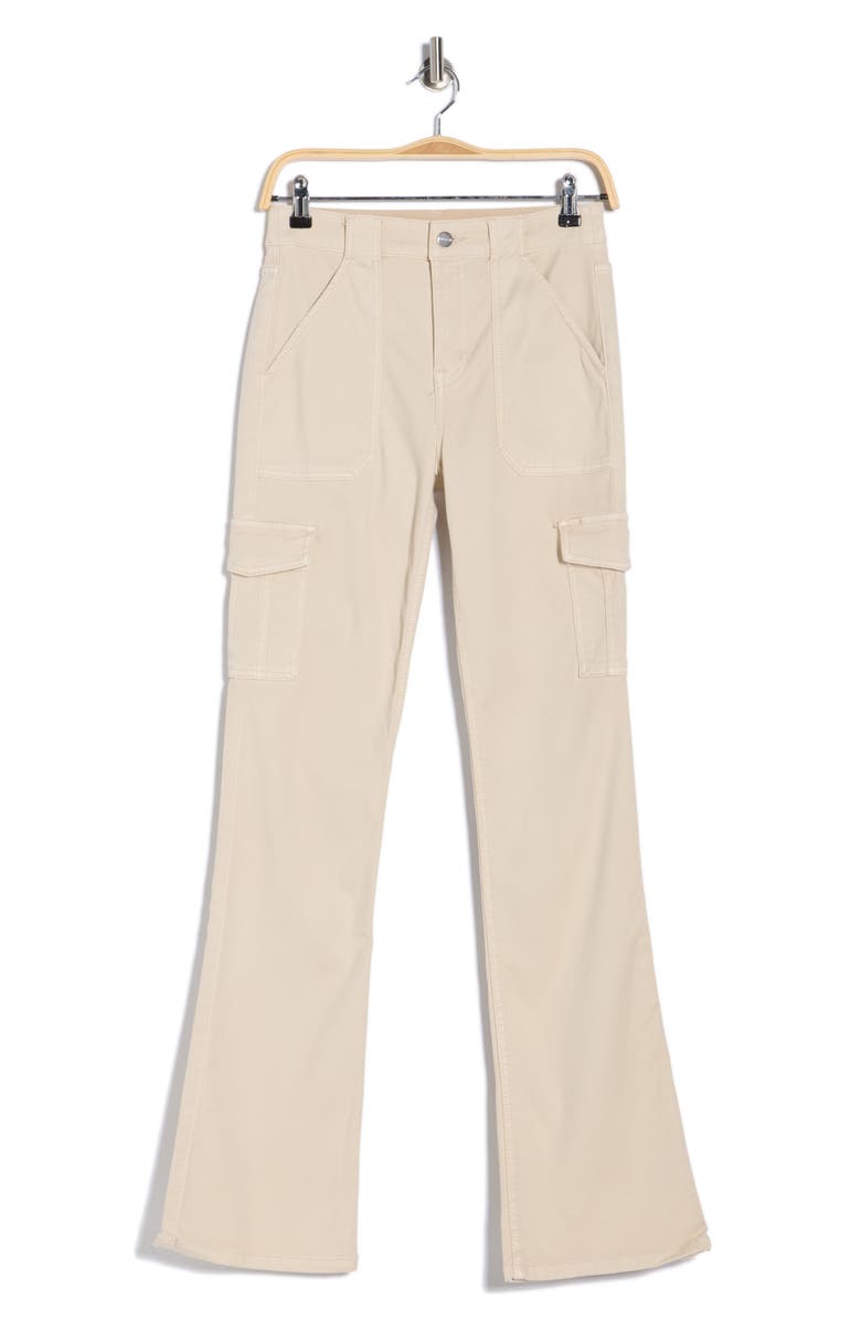 Sanctuary Hayden Sculpted Cotton Blend Bootcut Cargo Pants, Alternate, color, Coconut Brown