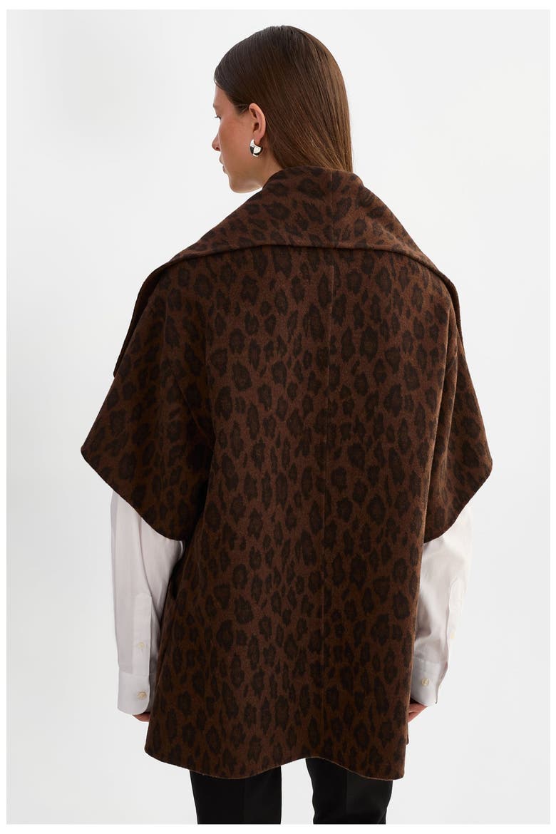 Penelope | Double Face Wool Coat, Alternate, color, Leopard
