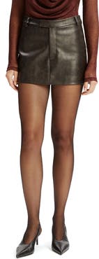 Bardot Maika Faux Leather Miniskirt
