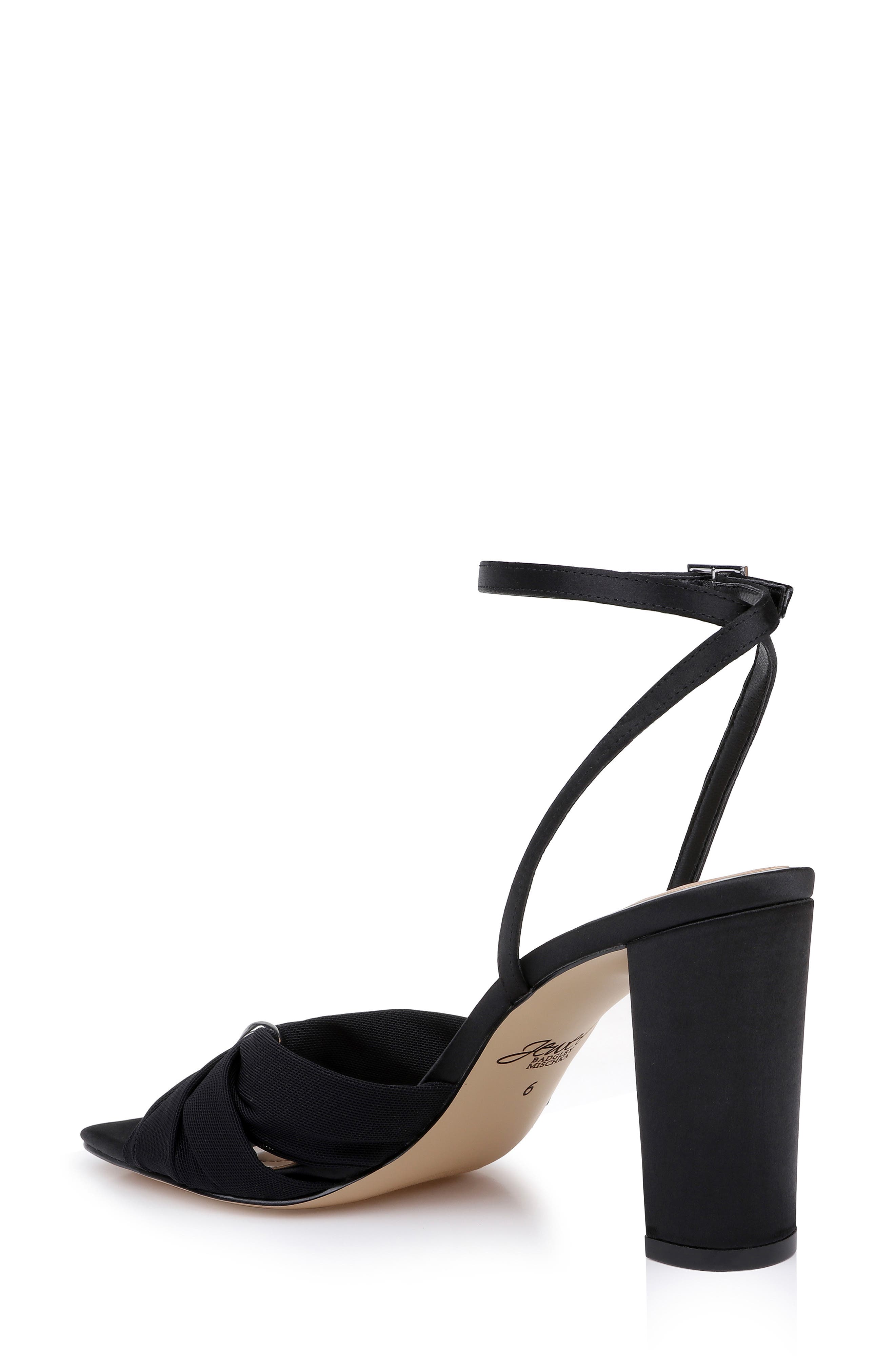 Basma Ankle Sandal, Alternate, color, BLACK SATIN