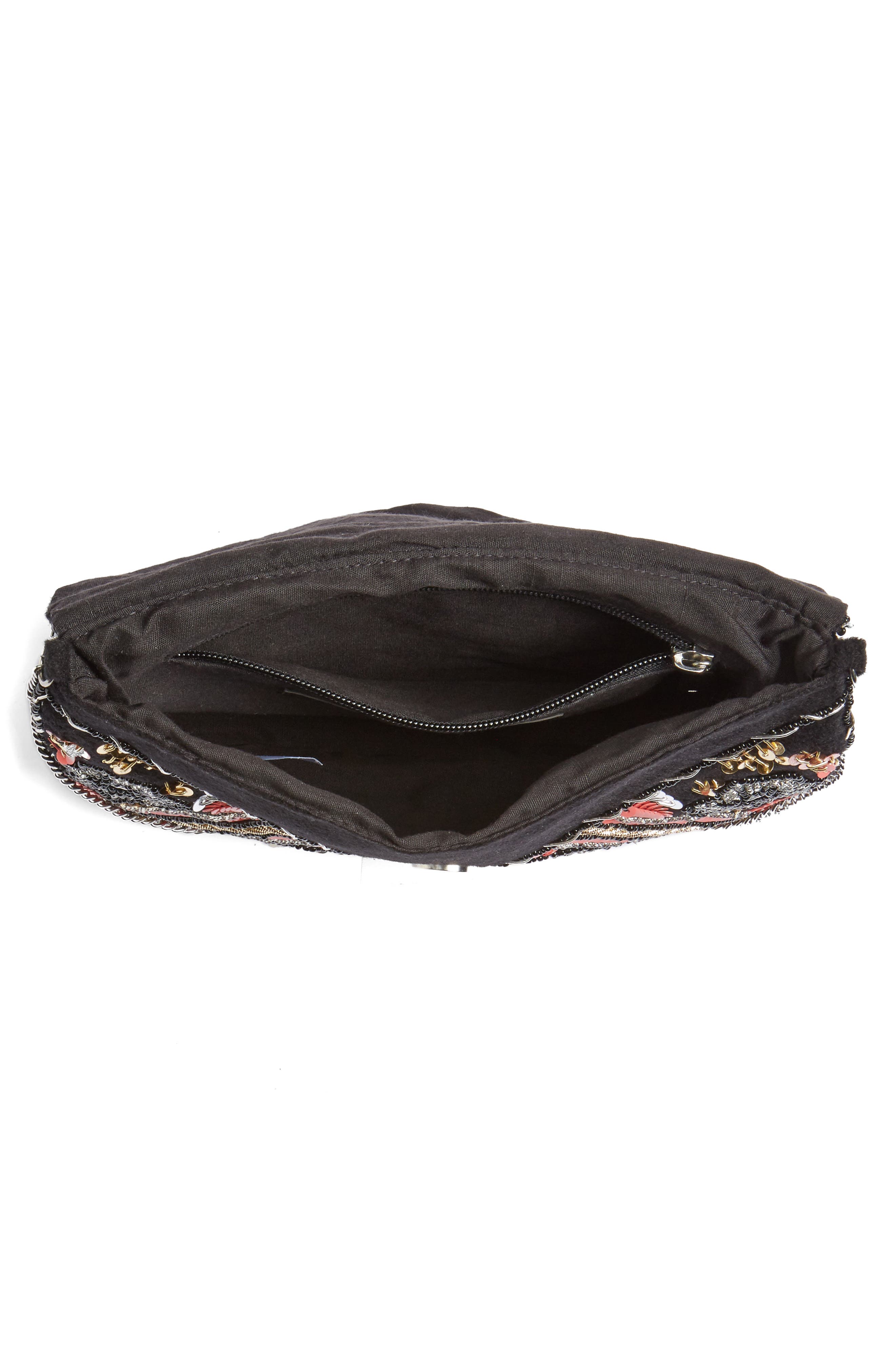 Floral Sequin Clutch, Alternate, color, MULTI