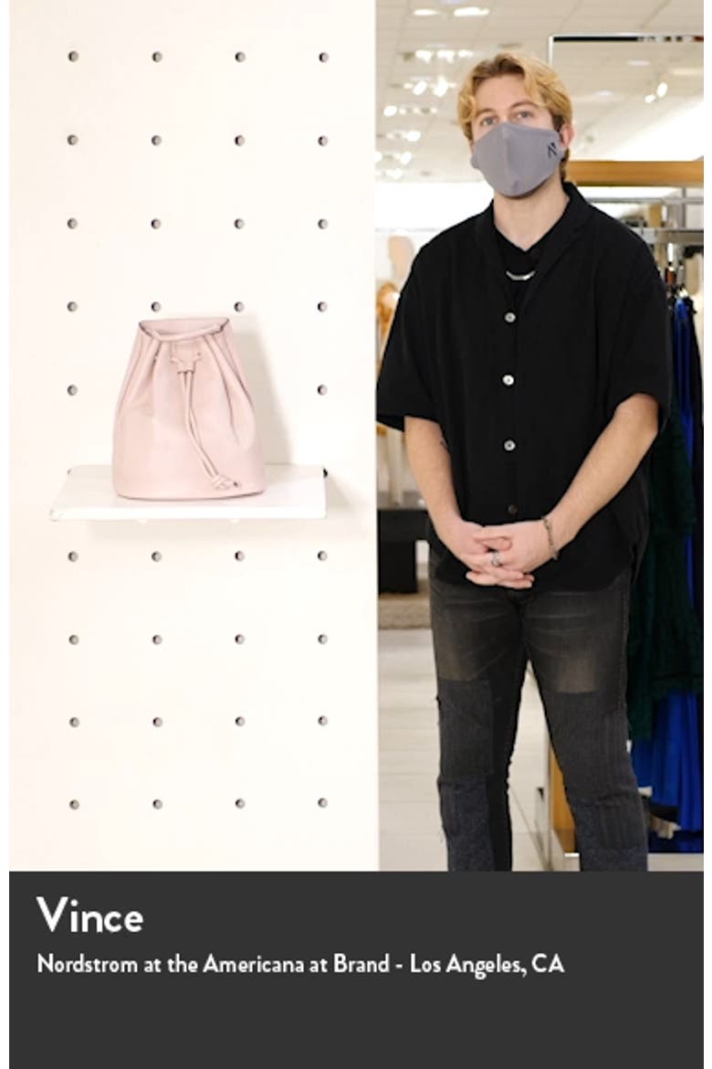 Delaney Drawstring Leather Backpack video