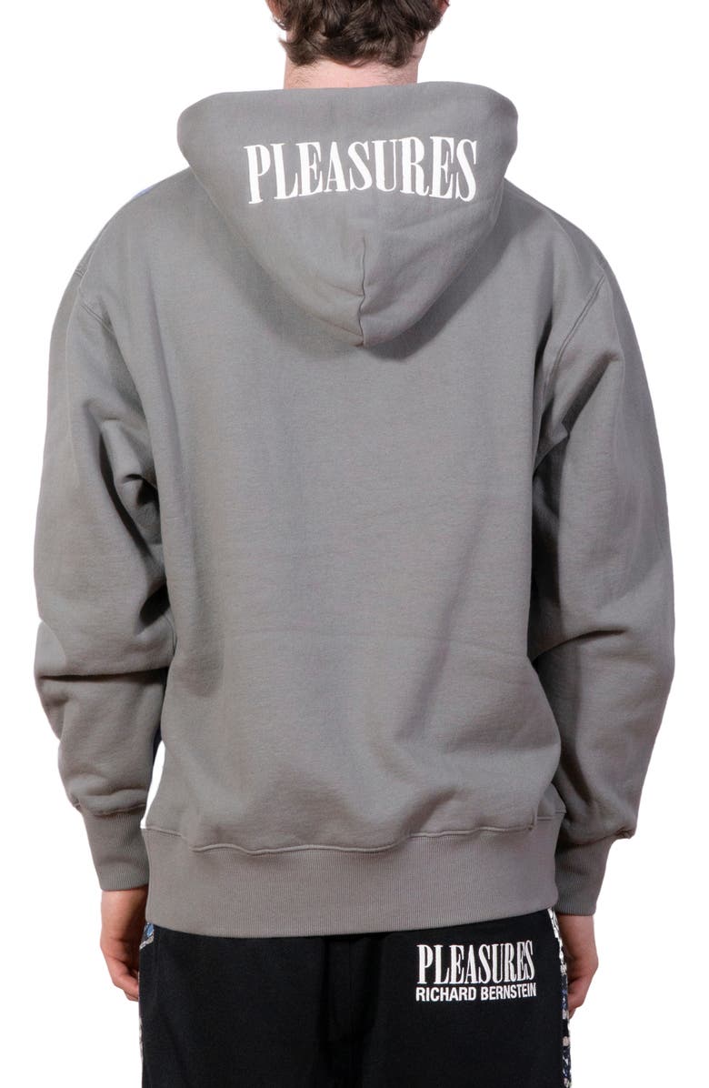 PLEASURES x Richard Bernstein Mythic Hope Pullover Hoodie, Alternate, color, Grey