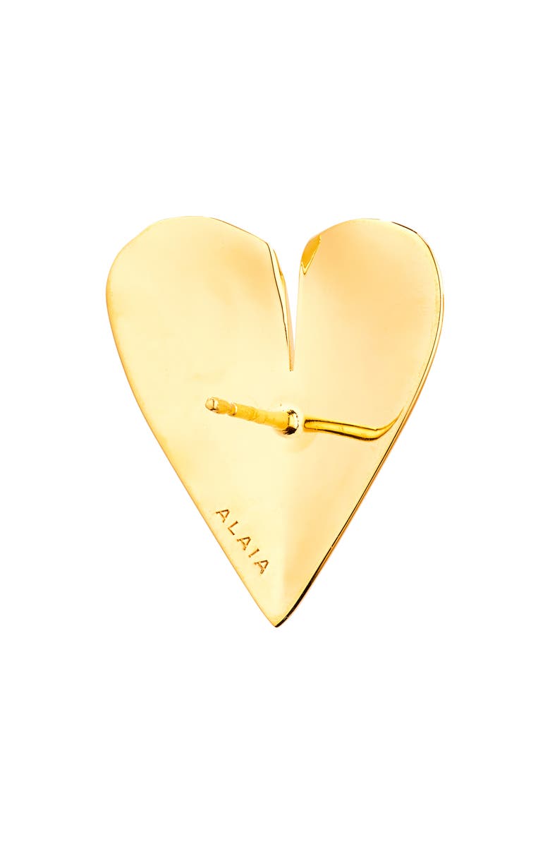 Alaïa Le Coeur Earrings, Alternate, color, Or