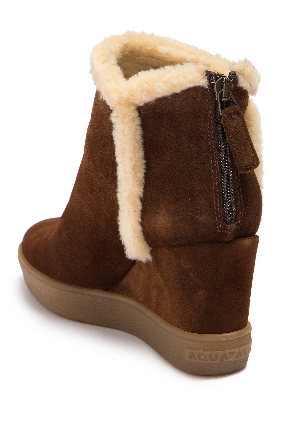 Aquatalia Christen Faux Fur Waterproof Wedge Bootie (Women) | Nordstromrack