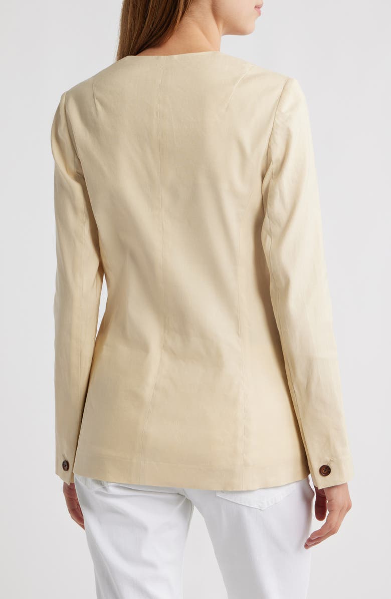rag & bone Roslyn Linen Blend Blazer, Alternate, color, Light Tan