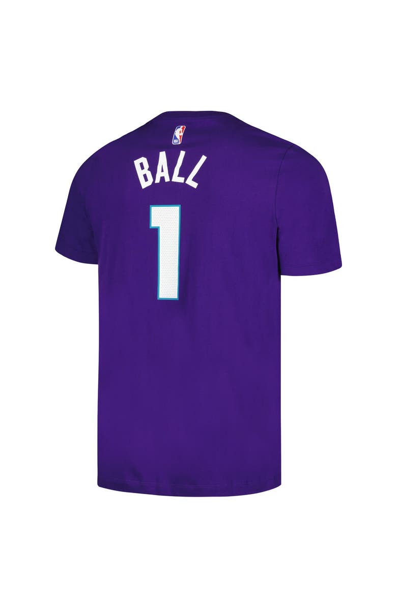 Jordan Brand Men's Jordan Brand LaMelo Ball Purple Charlotte Hornets 2022/23 Statement Edition Name & Number T-Shirt, Alternate, color, Purple