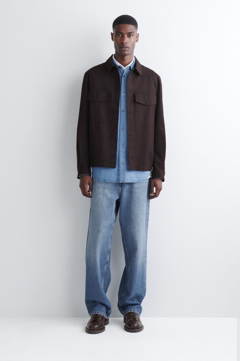 Denim Shirt, Alternate, color, BLUE
