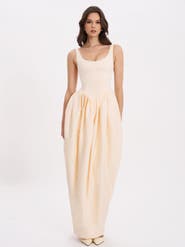 Miss Circle Udana Drop Waist Tulip Gown