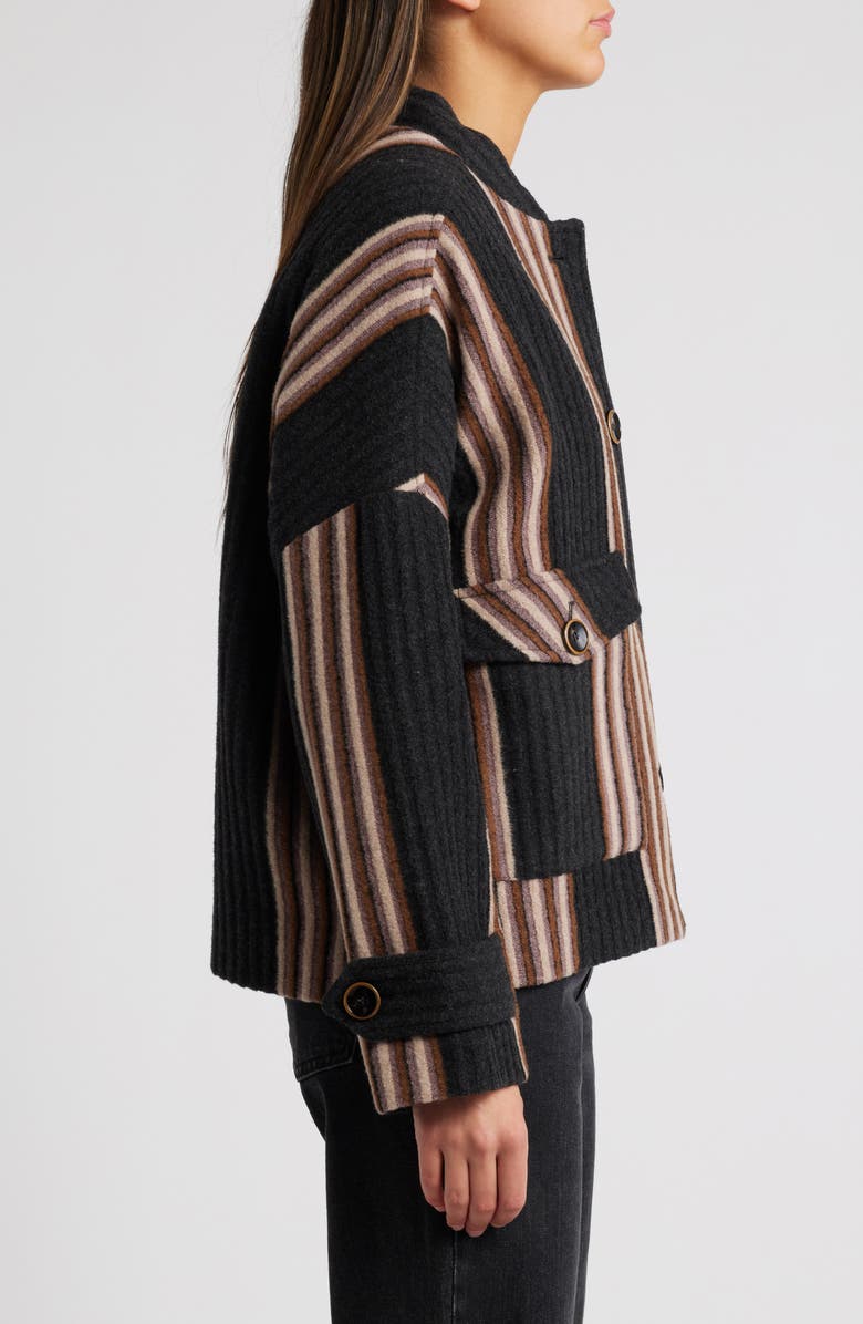 SESSÙN Yaletown Rib Wool Blend Jacket, Alternate, color, 