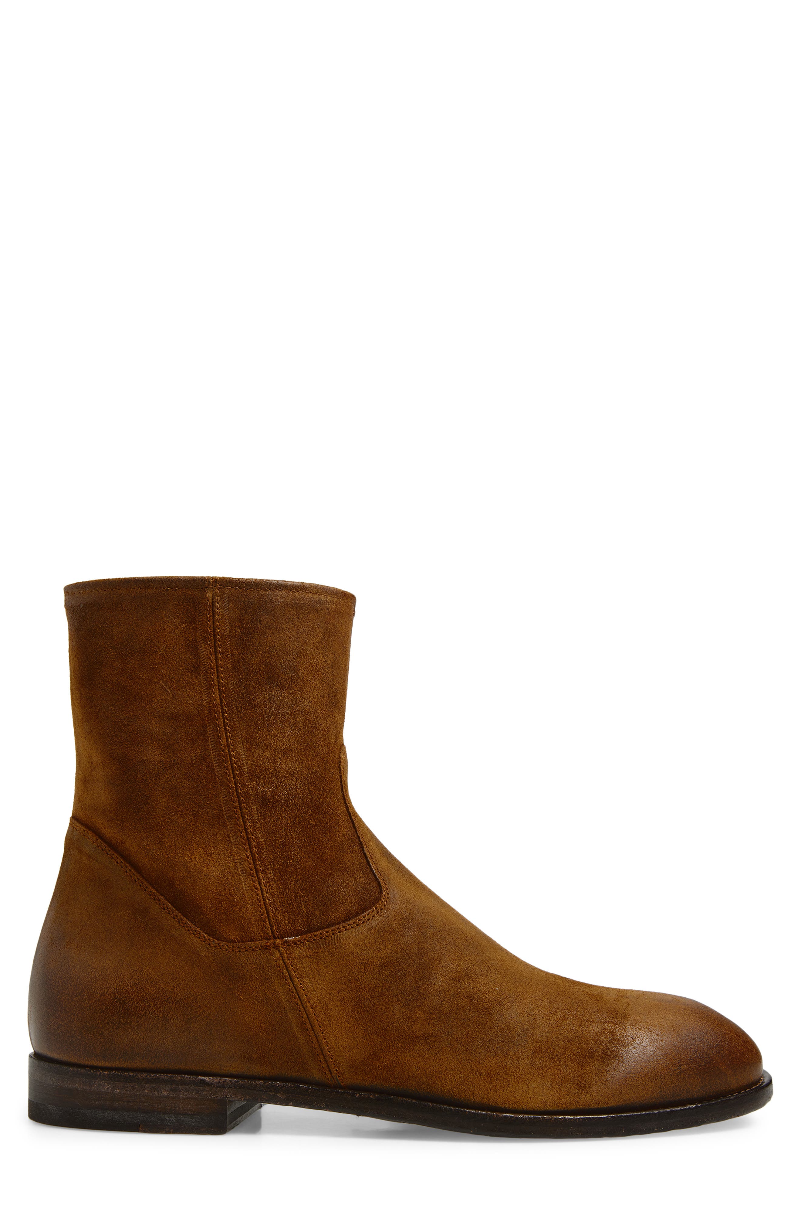 TO BOOT NEW YORK Nils Plain Toe Suede Zip Boot, Alternate, color, Hunter Sigaro