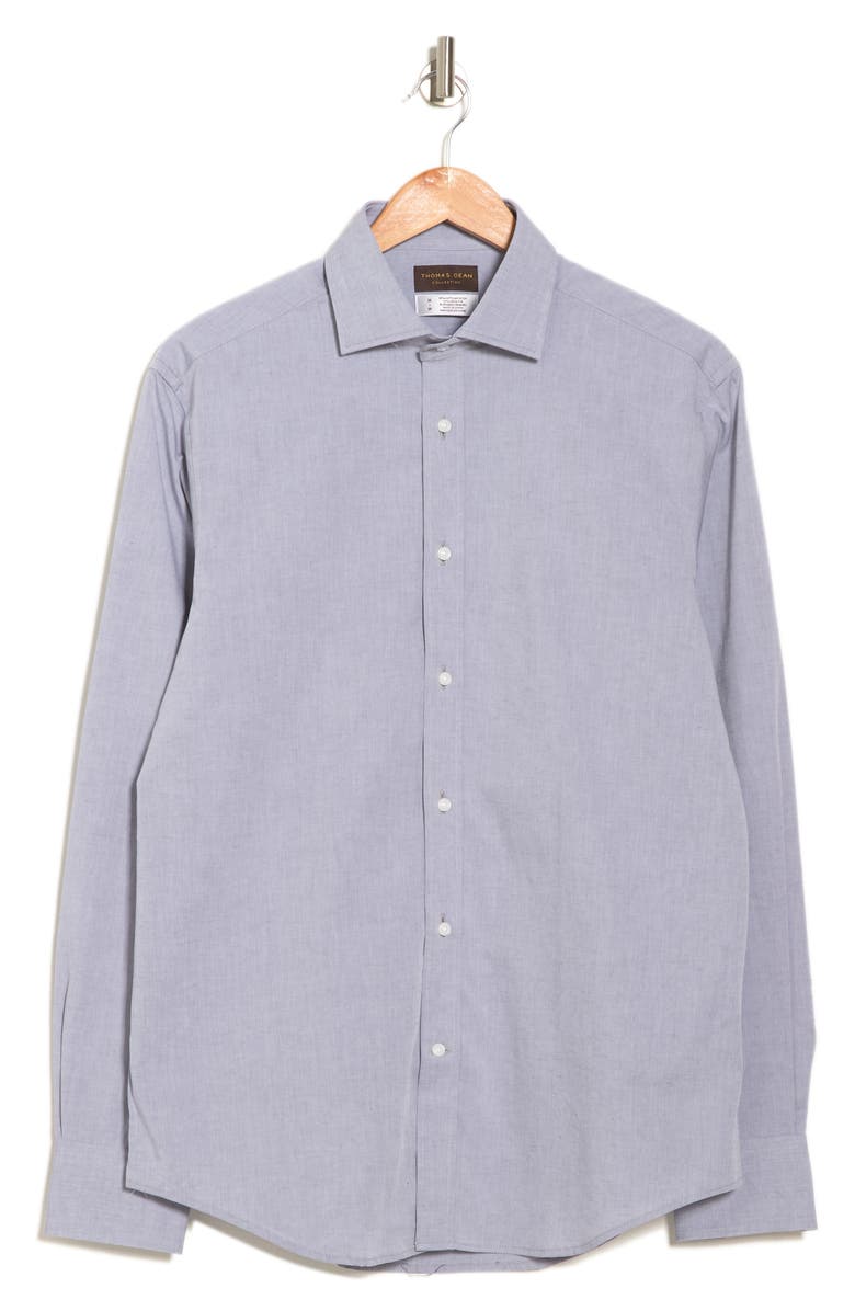 Thomas Dean Solid Long Sleeve Shirt, Alternate, color, 