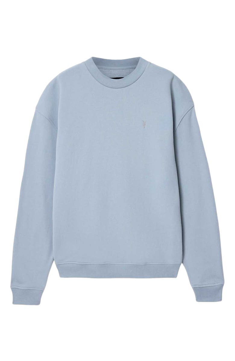 AllSaints Asher Crewneck Sweatshirt, Alternate, color, Maya Blue