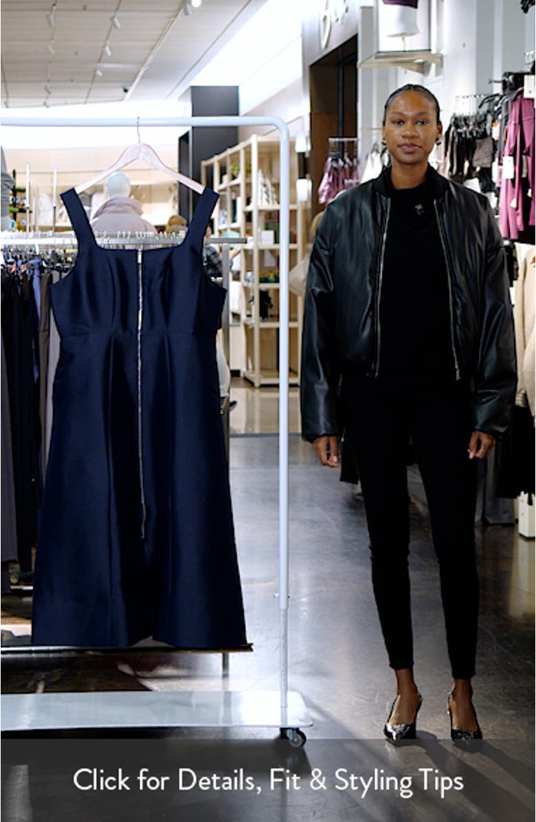 Paisley Satin Midi Dress, sales video thumbnail